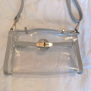 Clear stadium crossbody bag